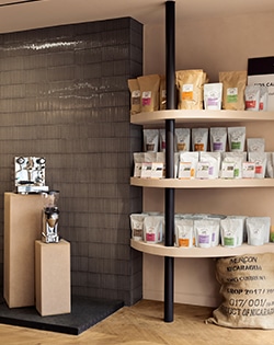 Machine à café et sacs