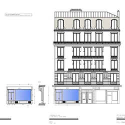 Plan de bâtiment Haussmannien